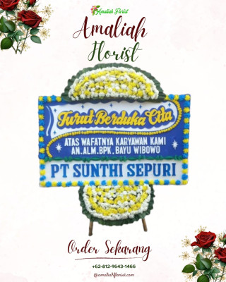 Papan Bunga Duka di Solear